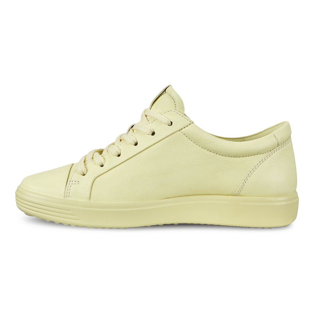 Womens Sneakers - ECCO Soft 7 - Yellow - 8647FHSVK